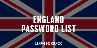 England Password List