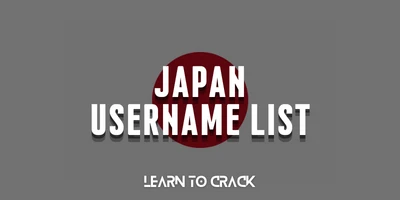 Japan Username List